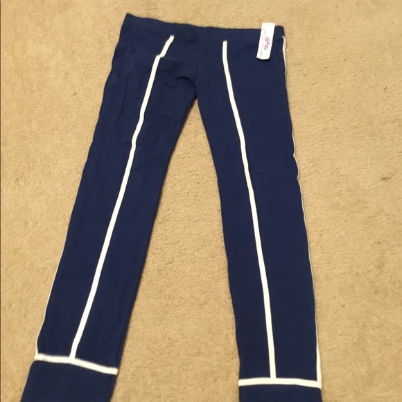 Navy Striped Lounge Pants - Picture 3 of 6